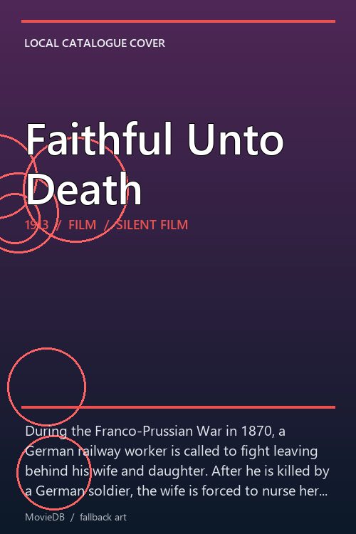 Faithful Unto Death poster
