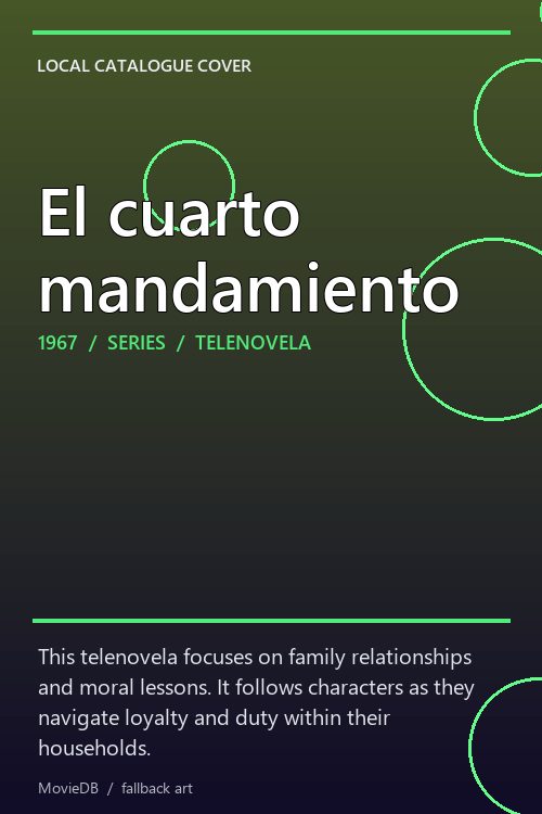 El cuarto mandamiento poster
