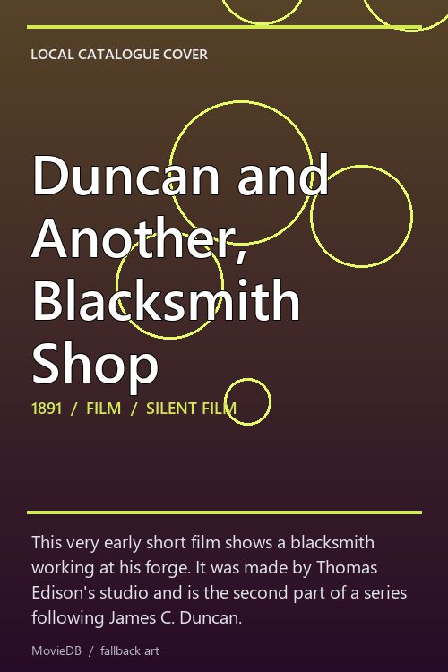 Duncan and Another, Blacksmith Shop poster