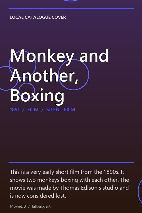Monkey and Another, Boxing poster