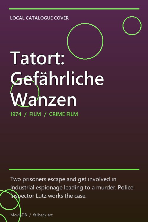 Tatort: Gefährliche Wanzen poster