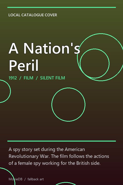 A Nation's Peril poster