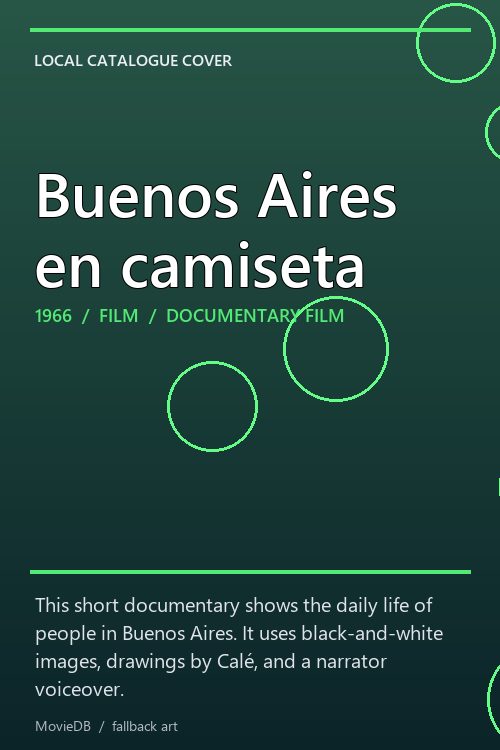 Buenos Aires en camiseta poster