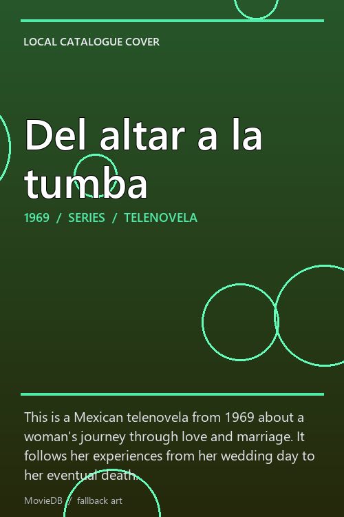 Del altar a la tumba poster