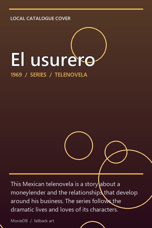 El usurero poster