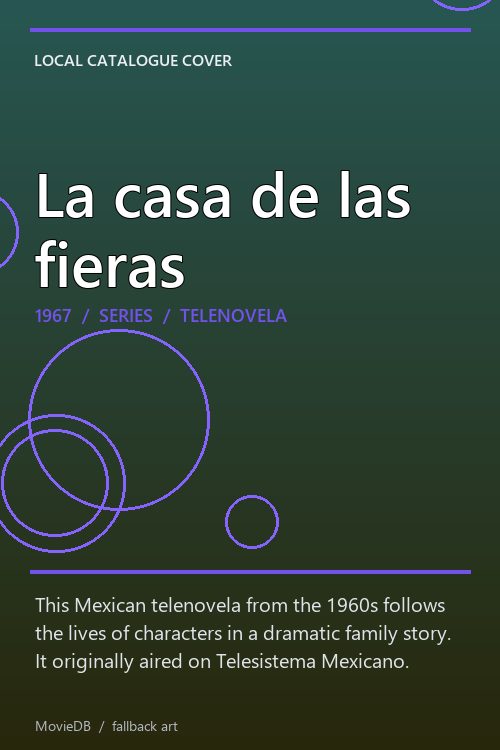 La casa de las fieras poster