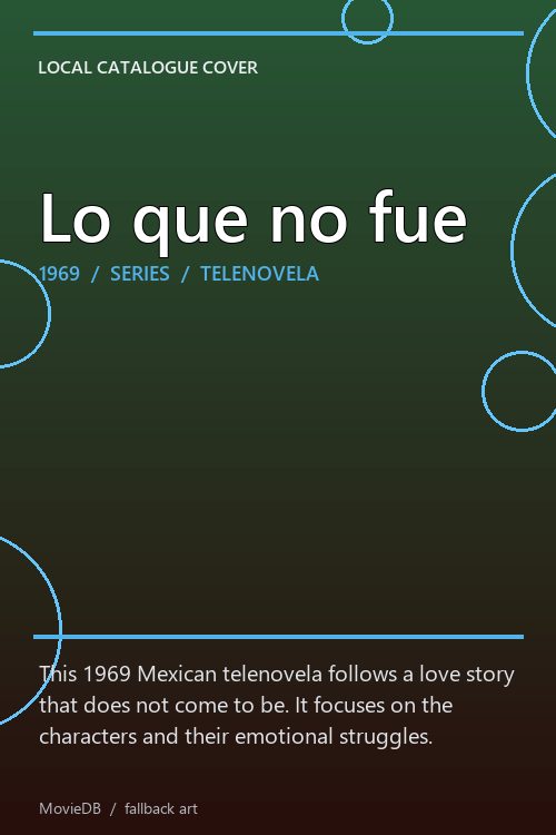 Lo que no fue poster