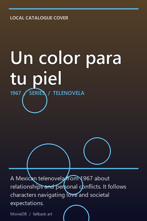 Un color para tu piel poster