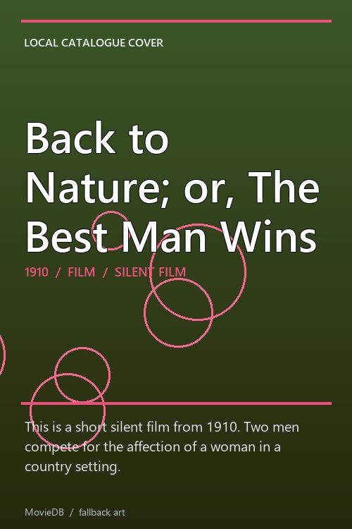 Back to Nature; or, The Best Man Wins poster