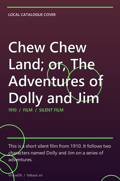 Chew Chew Land; or, The Adventures of Dolly and Jim poster