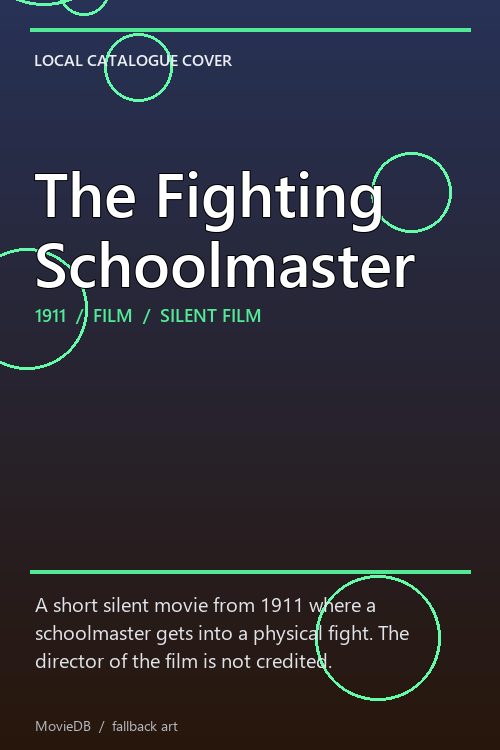 The Fighting Schoolmaster poster