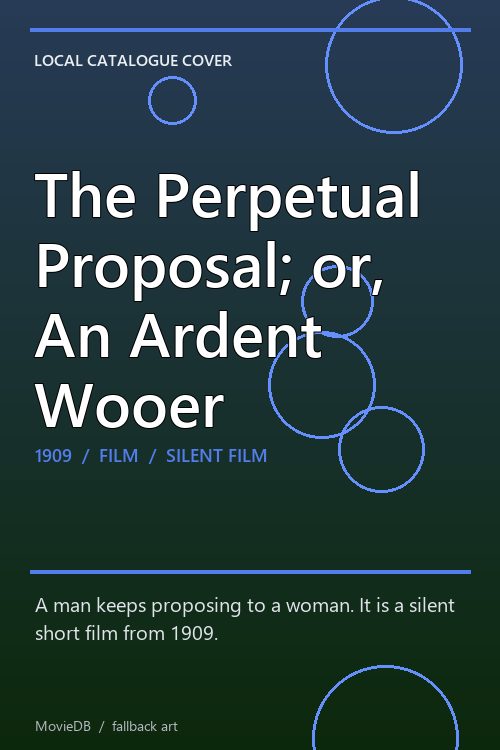 The Perpetual Proposal; or, An Ardent Wooer poster