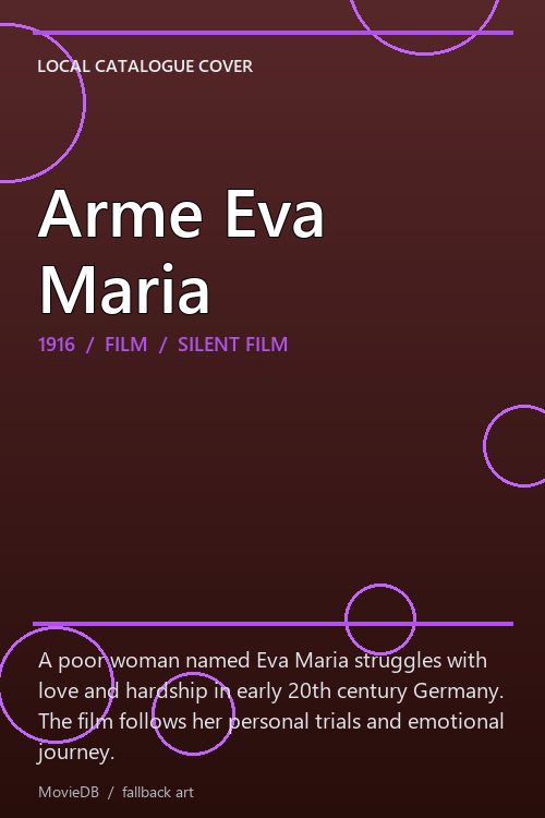 Arme Eva Maria poster