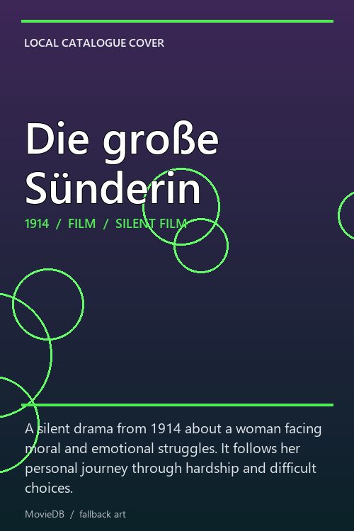 Die große Sünderin poster
