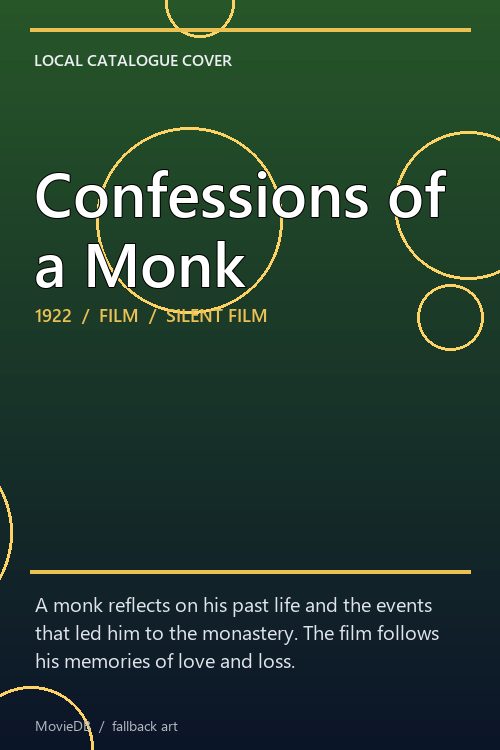 Confessions of a Monk poster