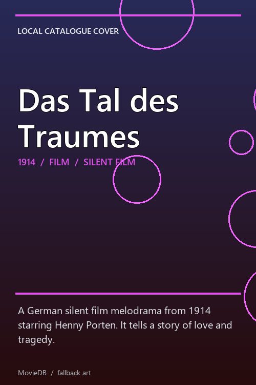 Das Tal des Traumes poster