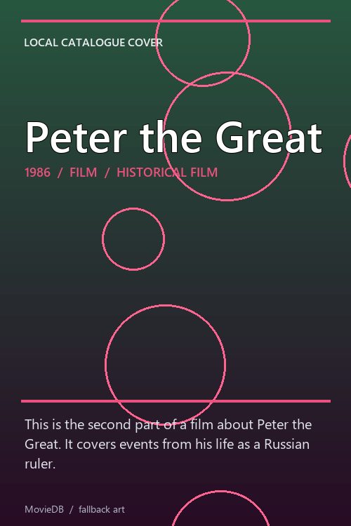 Peter the Great poster