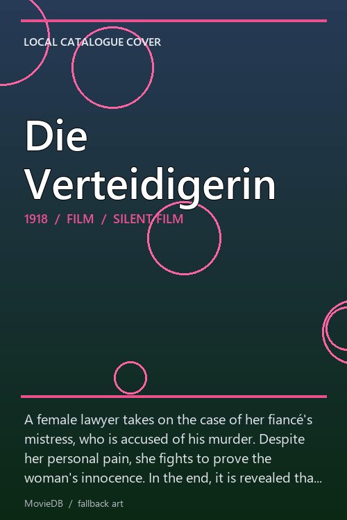 Die Verteidigerin poster