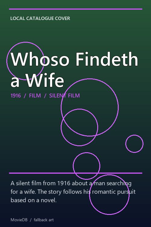 Whoso Findeth a Wife poster