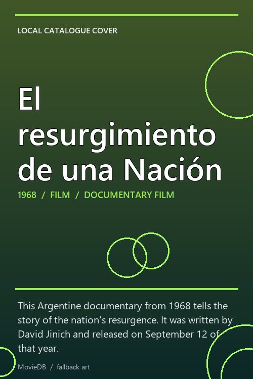 El resurgimiento de una Nación poster