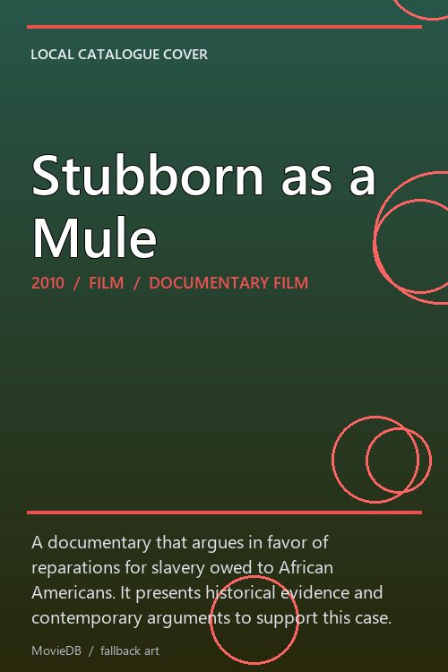 Stubborn as a Mule poster