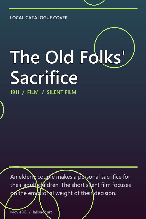 The Old Folks' Sacrifice poster