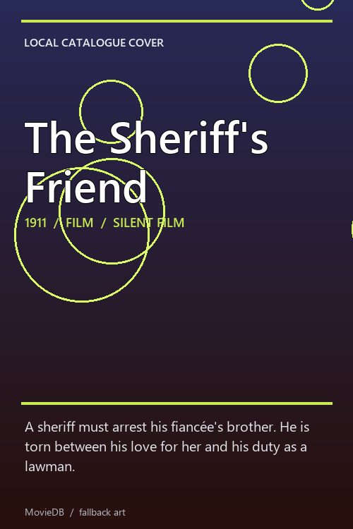 The Sheriff's Friend poster