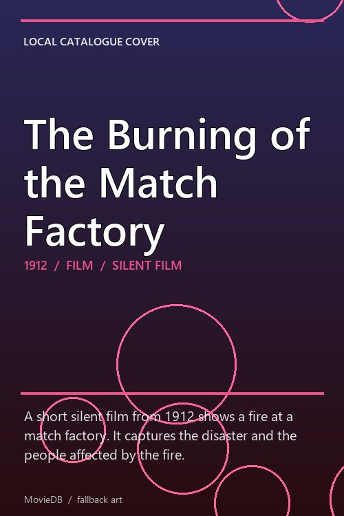 The Burning of the Match Factory poster