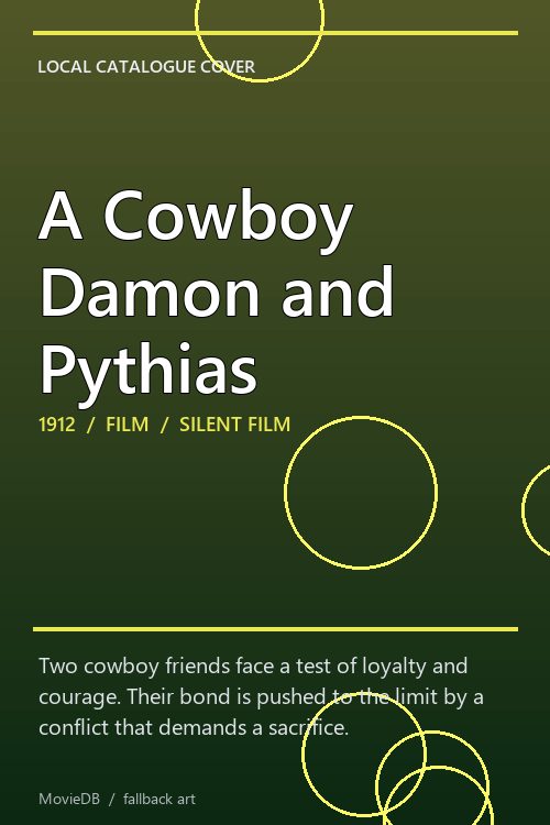 A Cowboy Damon and Pythias poster