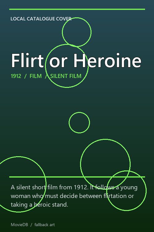 Flirt or Heroine poster