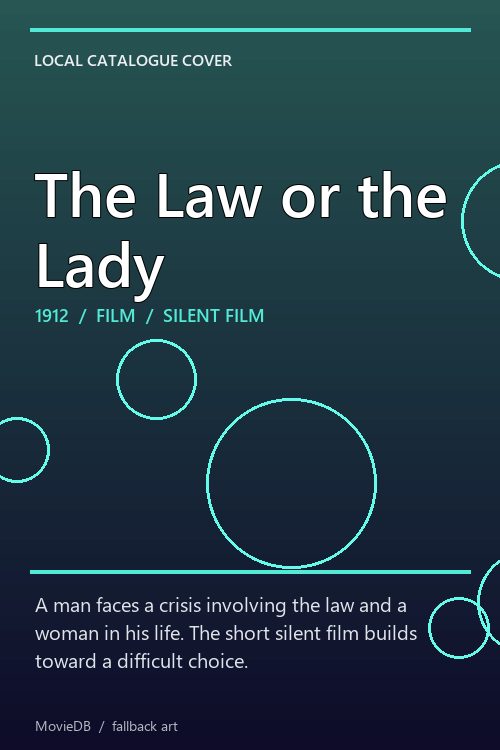 The Law or the Lady poster