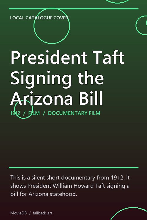 President Taft Signing the Arizona Bill poster