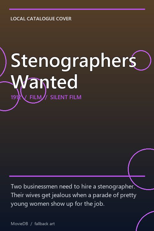 Stenographers Wanted poster