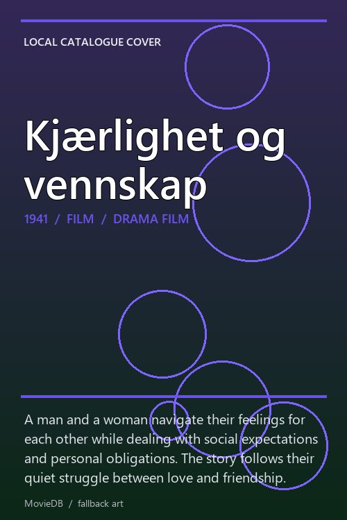 Kjærlighet og vennskap poster