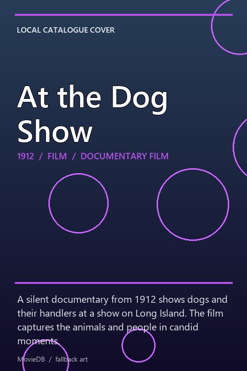 At the Dog Show poster