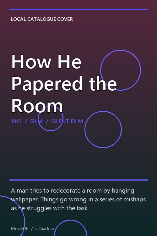 How He Papered the Room poster