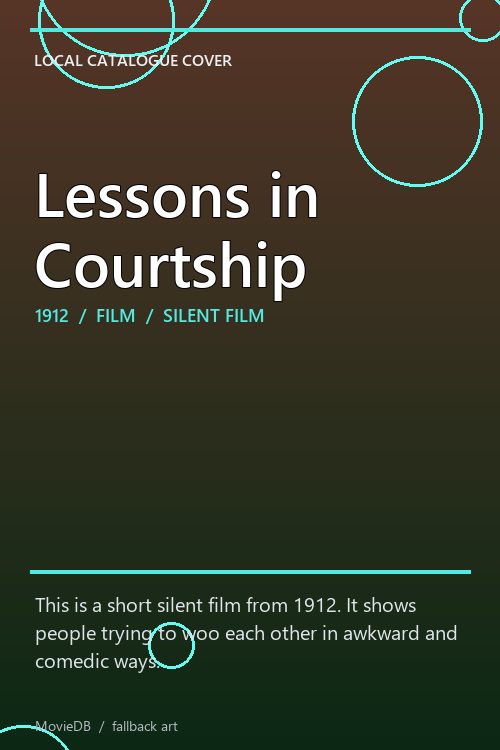 Lessons in Courtship poster