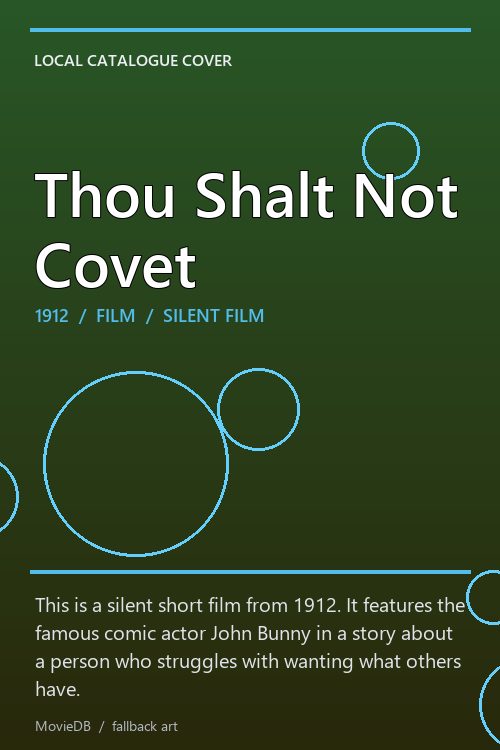 Thou Shalt Not Covet poster