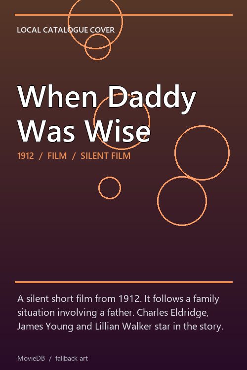 When Daddy Was Wise poster