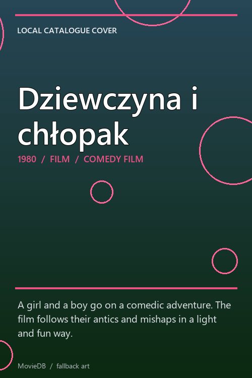 Dziewczyna i chłopak poster
