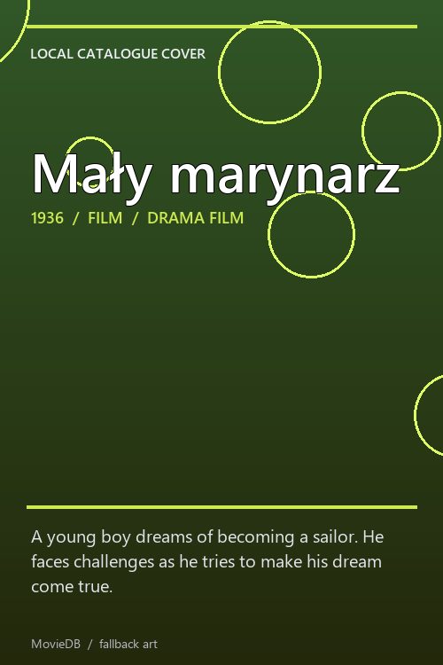 Mały marynarz poster