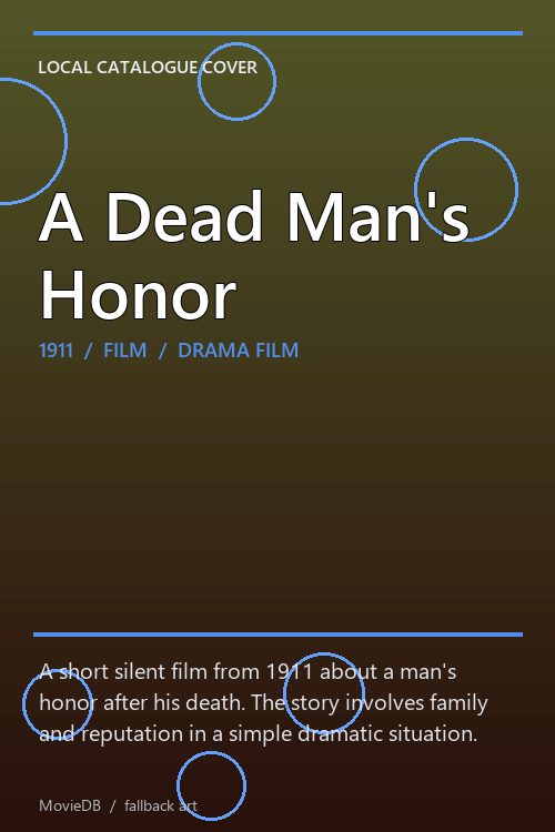 A Dead Man's Honor poster