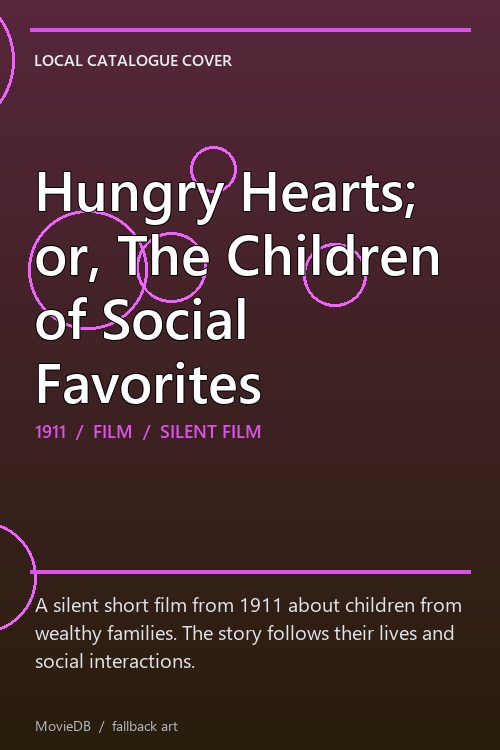 Hungry Hearts; or, The Children of Social Favorites poster
