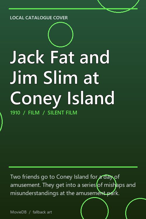 Jack Fat and Jim Slim at Coney Island poster
