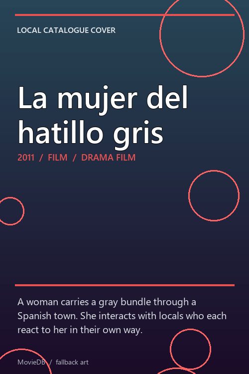 La mujer del hatillo gris poster