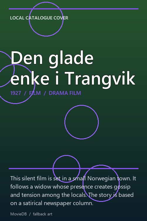 Den glade enke i Trangvik poster