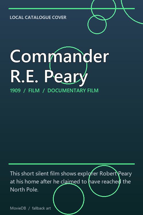 Commander R.E. Peary poster