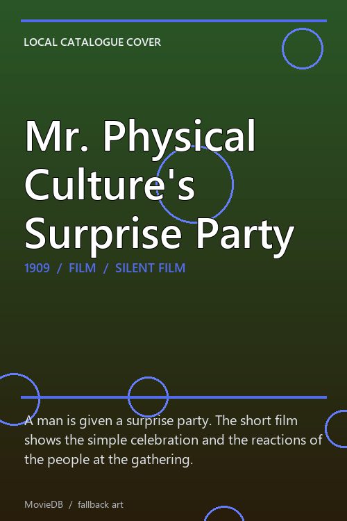 Mr. Physical Culture's Surprise Party poster