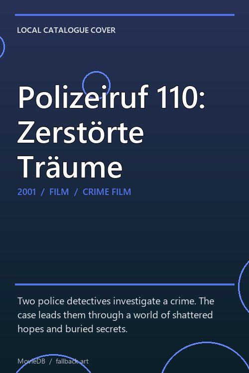 Polizeiruf 110: Zerstörte Träume poster