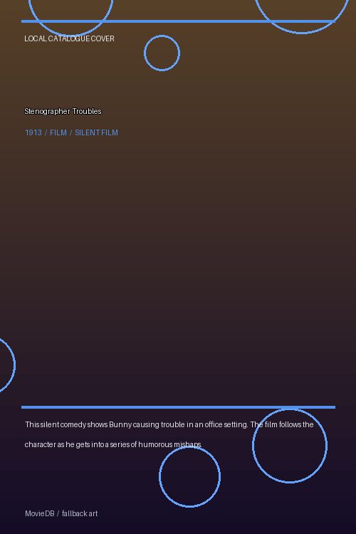 Stenographer Troubles poster